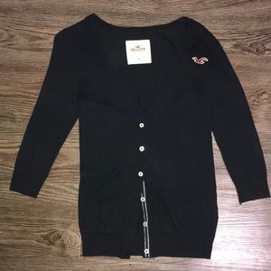 Navy blue Hollister cardigan